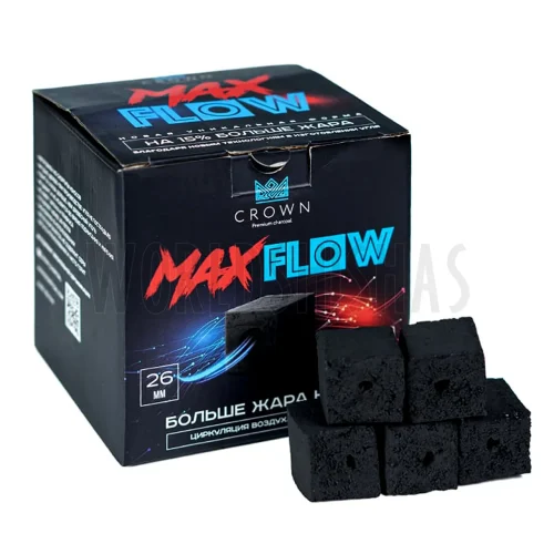CARBÓN NATURAL CROWN MAX FLOW 26MM 1KG