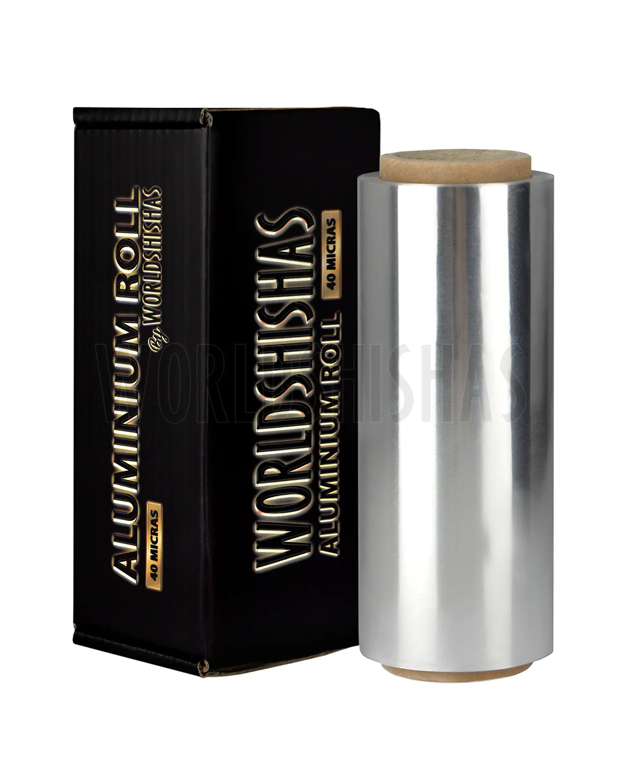 ROLLO DE ALUMINIO WORLDSHISHAS 40 MICRAS 25M