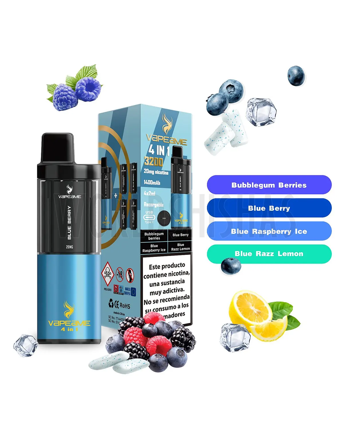pod-recargable-4en1-20mg-nicotine-3200puffs-blue copia