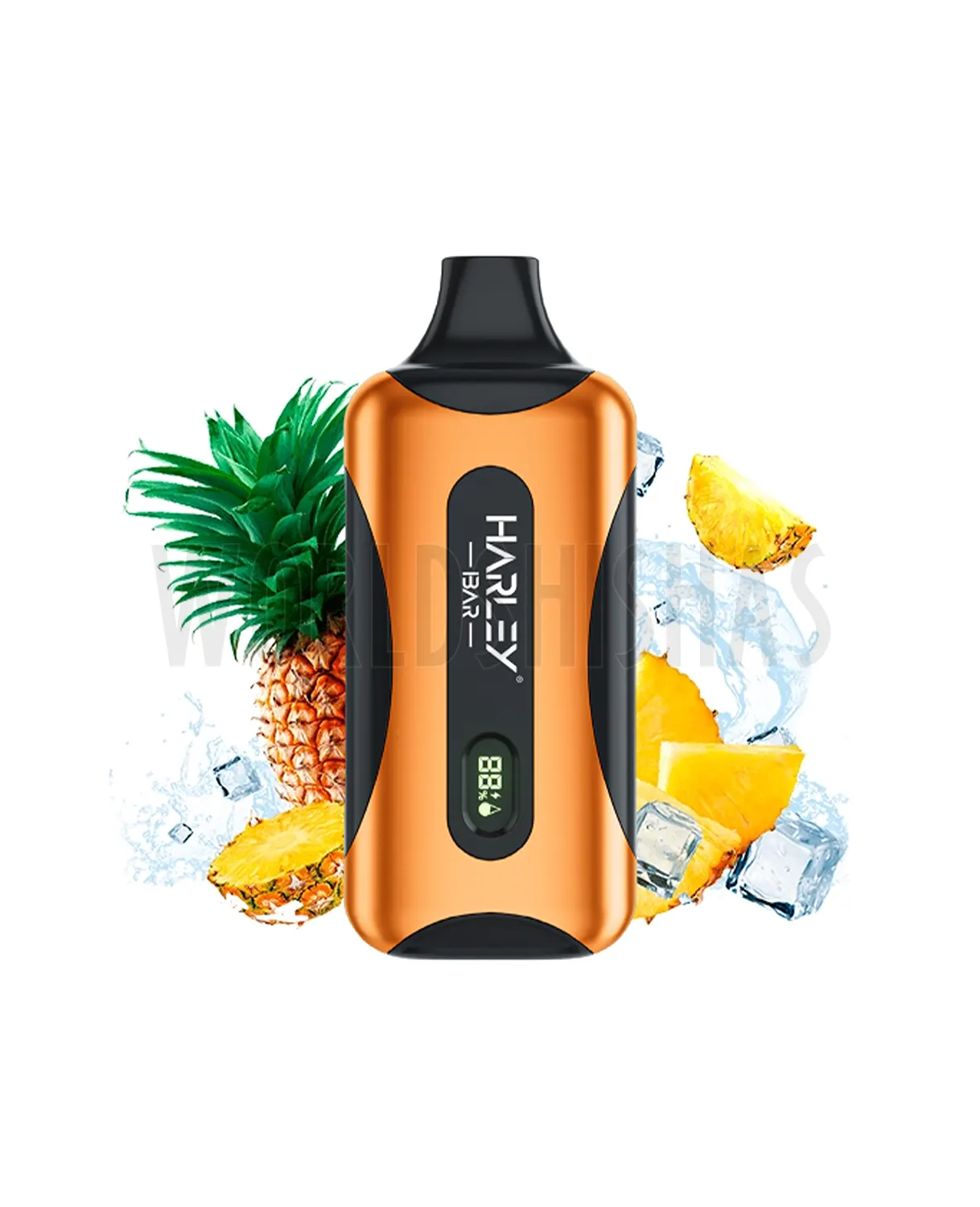 vaper-desechable-harley-bar-0mg-nicotine-18000puffs-pineapple-ice copia